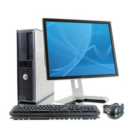 "Revitalized Efficiency: Refurbished Dell OptiPlex 780 Desktop Full Computer Set with 17" Screen - Ideal for Home and Office"